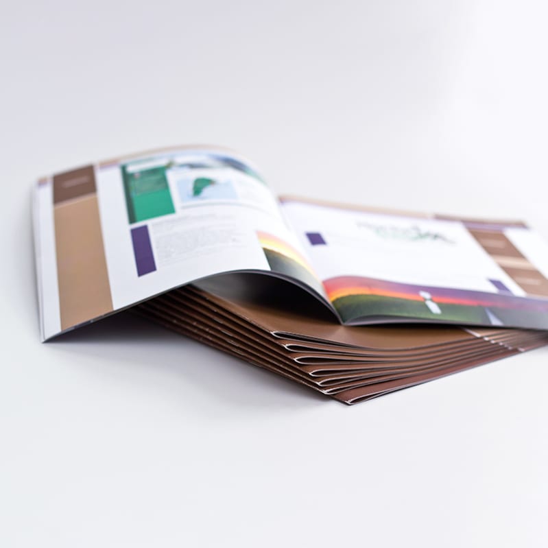 Professionally printed full-color booklets